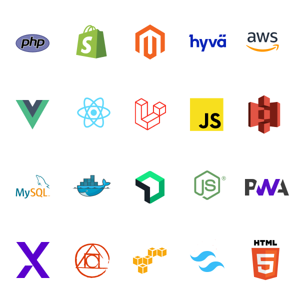 Platforms and technologies we uses for Ecommerce Development